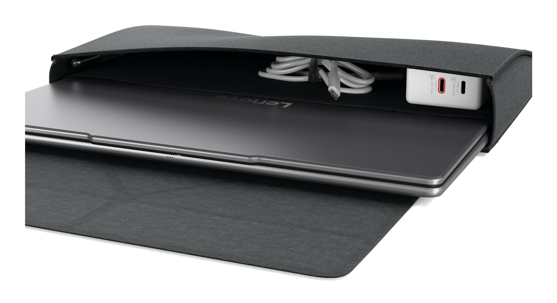 Futrola za laptop LENOVO Yoga Tote Sleeve 14" (rasklapa se u stalak, siva boja)-6
