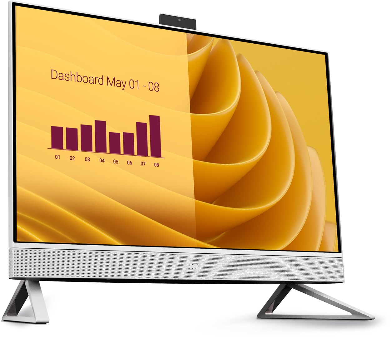 DELL EC27250 Intel Core 7 150U 68.6 cm (27") 1920 x 1080 pixels Touchscreen All-in-One PC 16 GB DDR5-SDRAM 1 TB SSD Windows 11 Pro Wi-Fi 6E (802.11ax) Pearl, White-3