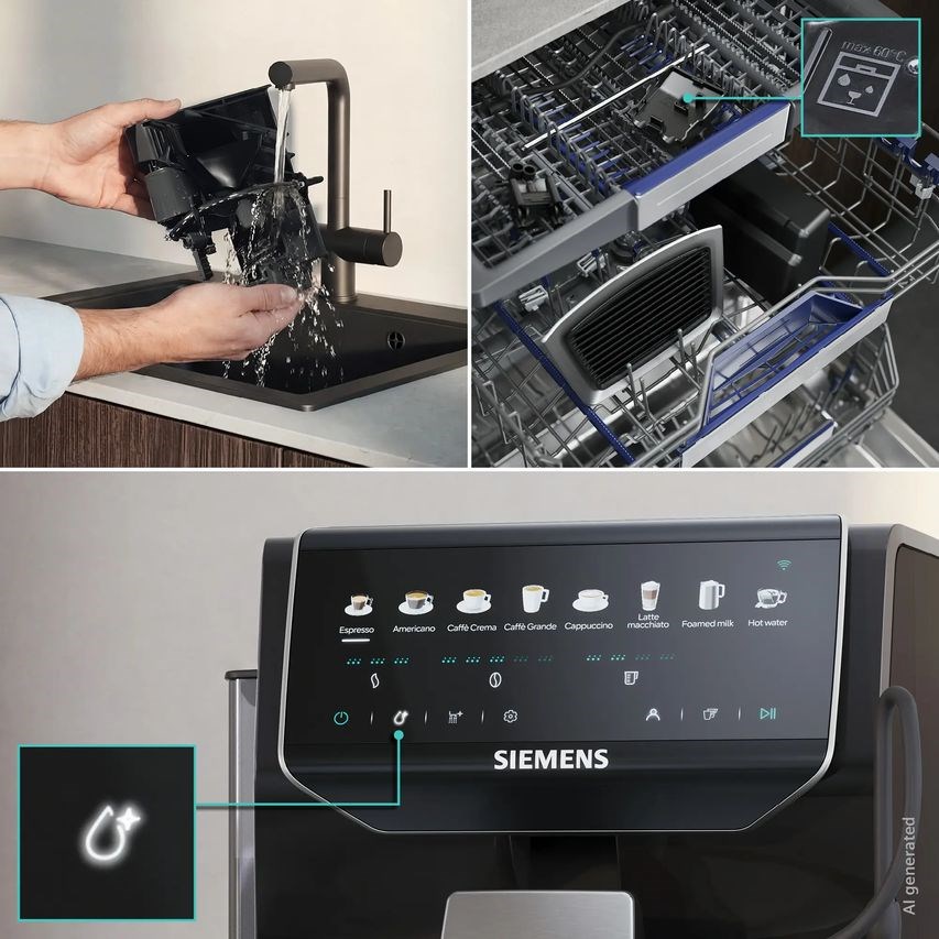 Siemens EQ500 iAroma TP553E07 15 bar espresso machine | Piano black-5