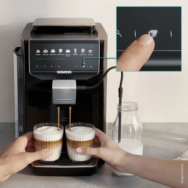 Siemens EQ500 iAroma TP553E07 15 bar espresso machine | Piano black-1