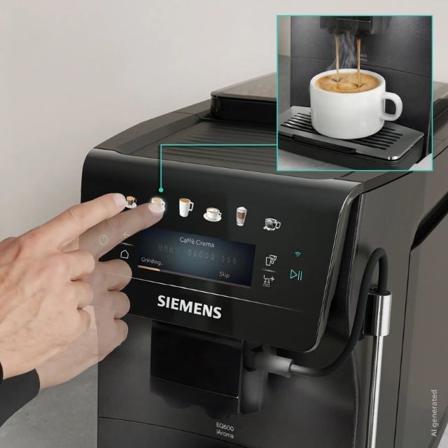 Siemens EQ600 iAroma TP603E08 15 bar espresso machine-3