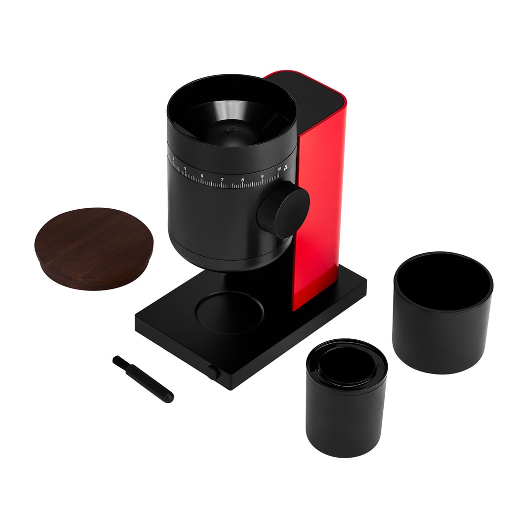 Fellow OPUS GEN 2, Automatic Coffee Grinder, Cherry Red-3