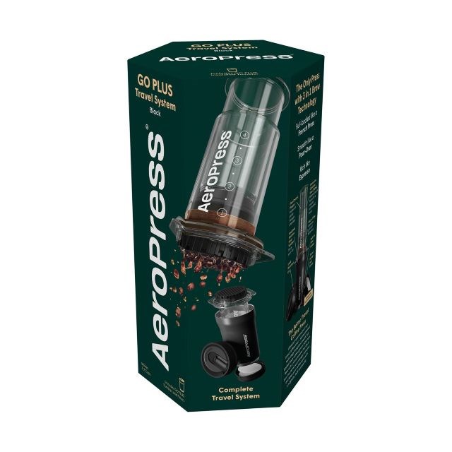 Go Plus coffee maker with black AeroPress thermal mug-2