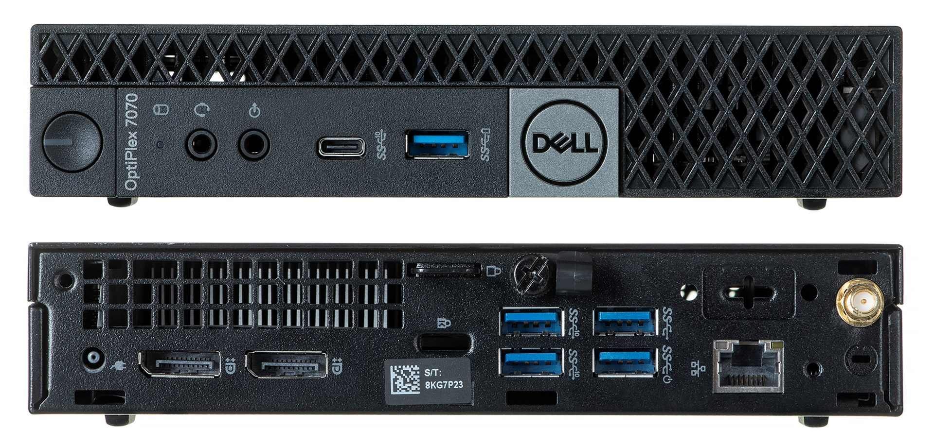 Stolno računalo DELL OptiPlex 7070 Micro (i3-9100T, 8 GB RAM, 256 GB SSD, Windows 11 Pro, crna boja, korišteno)-6