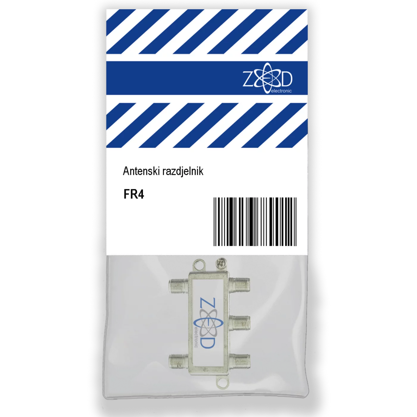 Antenski razdjelnik ZED ELECTRONIC FR4 (1 ulaz, 4 izlaza, 5-2400 MHz)-1