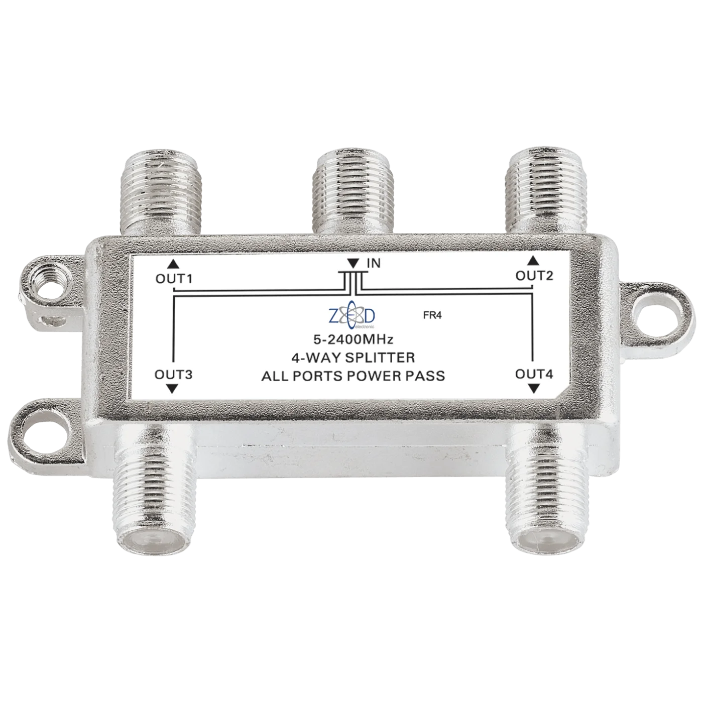 Antenski razdjelnik ZED ELECTRONIC FR4 (1 ulaz, 4 izlaza, 5-2400 MHz)