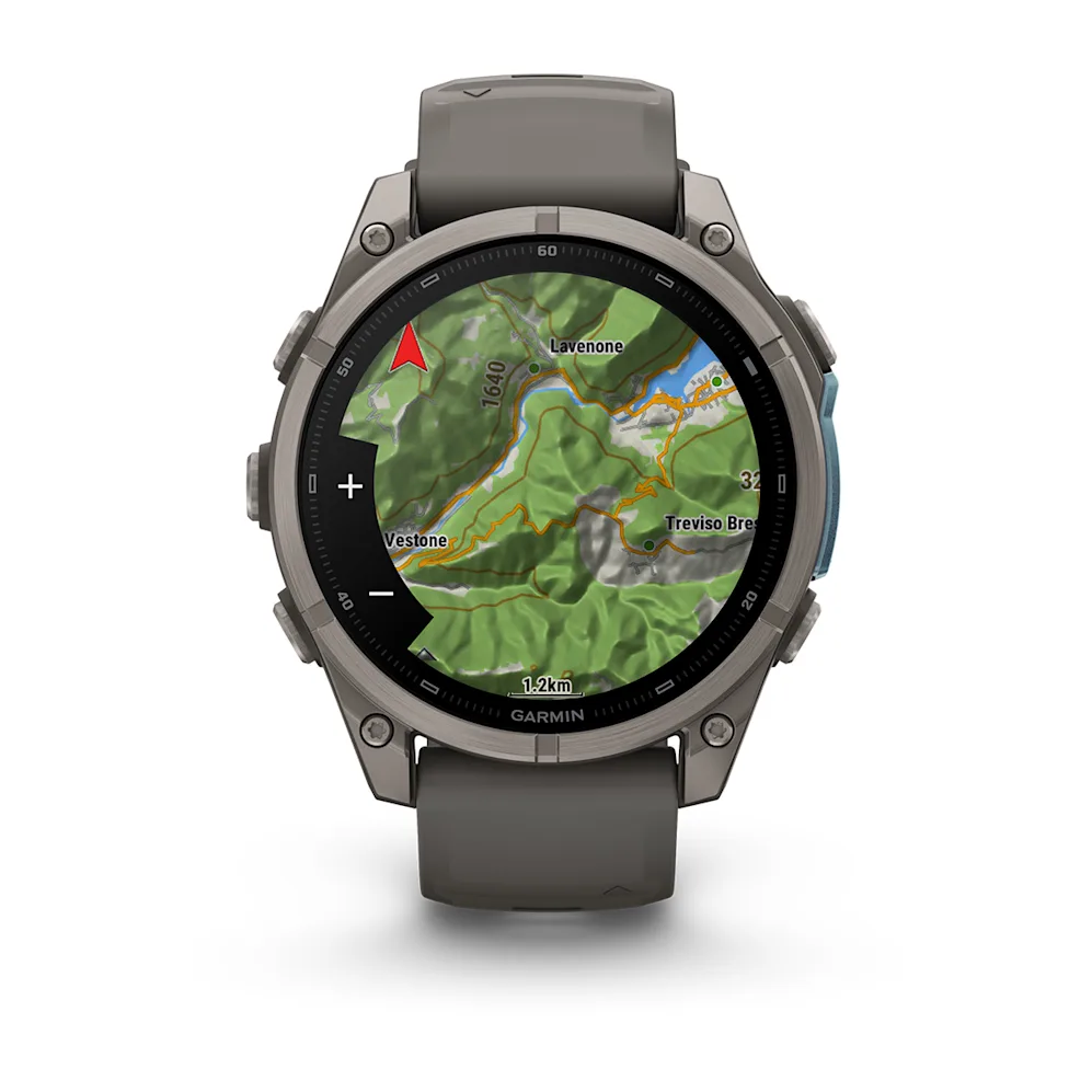 Pametni sat GARMIN fenix 9 47mm Titanium / Pebble Gray Silicone Band (siva), 010-04762-01-8