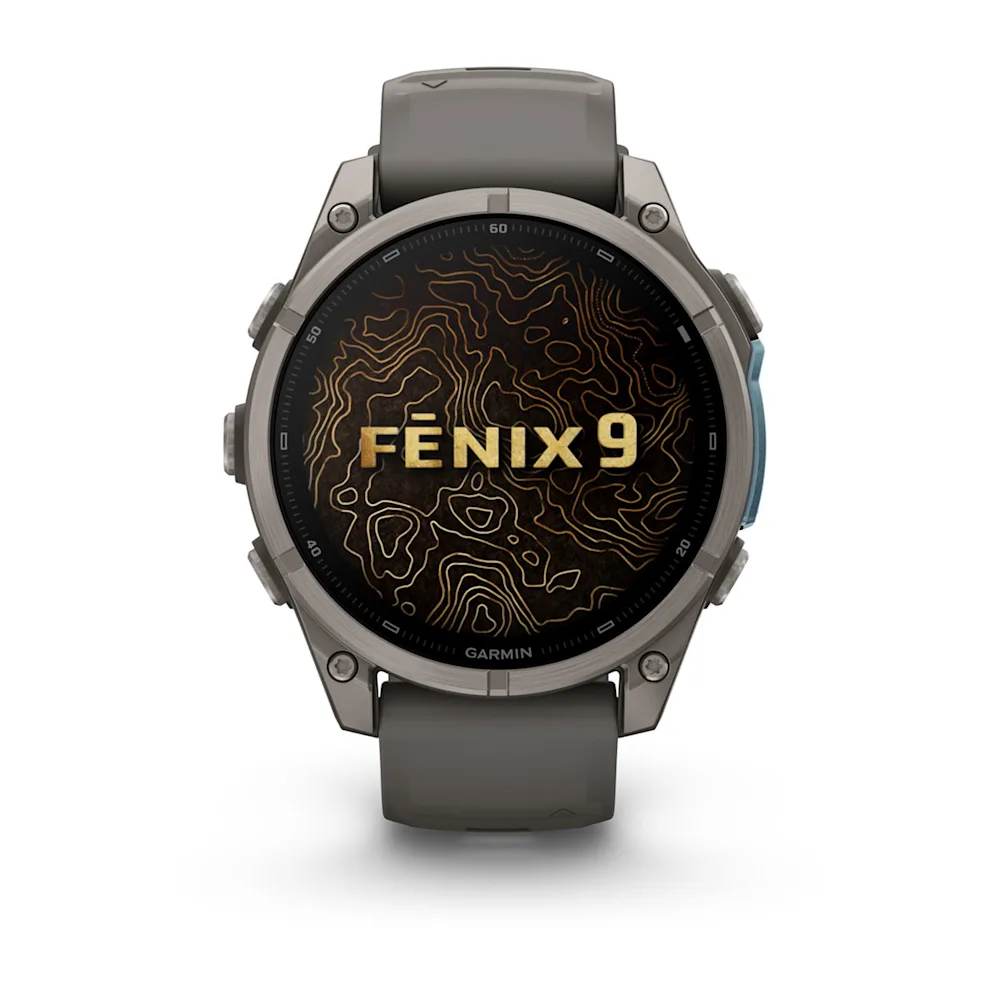 Pametni sat GARMIN fenix 9 47mm Titanium / Pebble Gray Silicone Band (siva), 010-04762-01-1