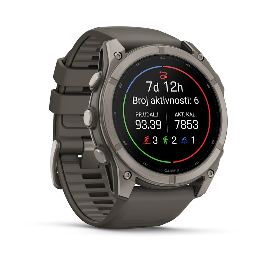 Pametni sat GARMIN fenix 9 51mm Titanium Pebble Gray (siva), 010-04763-01-2