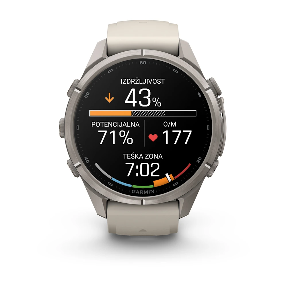 Pametni sat GARMIN fenix 9 Pro 43mm Fog Gray/Dark Sandstone (boja pijeska), 010-04335-86-5
