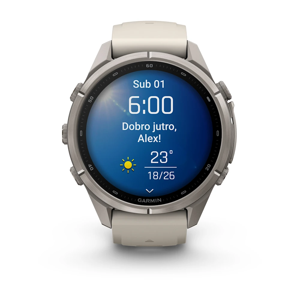 Pametni sat GARMIN fenix 9 Pro 43mm Fog Gray/Dark Sandstone (boja pijeska), 010-04335-86-9