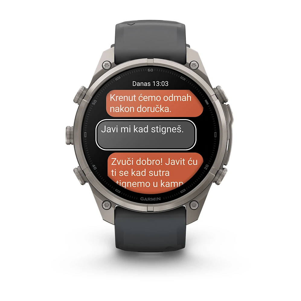Pametni sat GARMIN fenix 9 Pro inReach 47mm Titanium Graphite/Black (crna), 010-04336-21-7