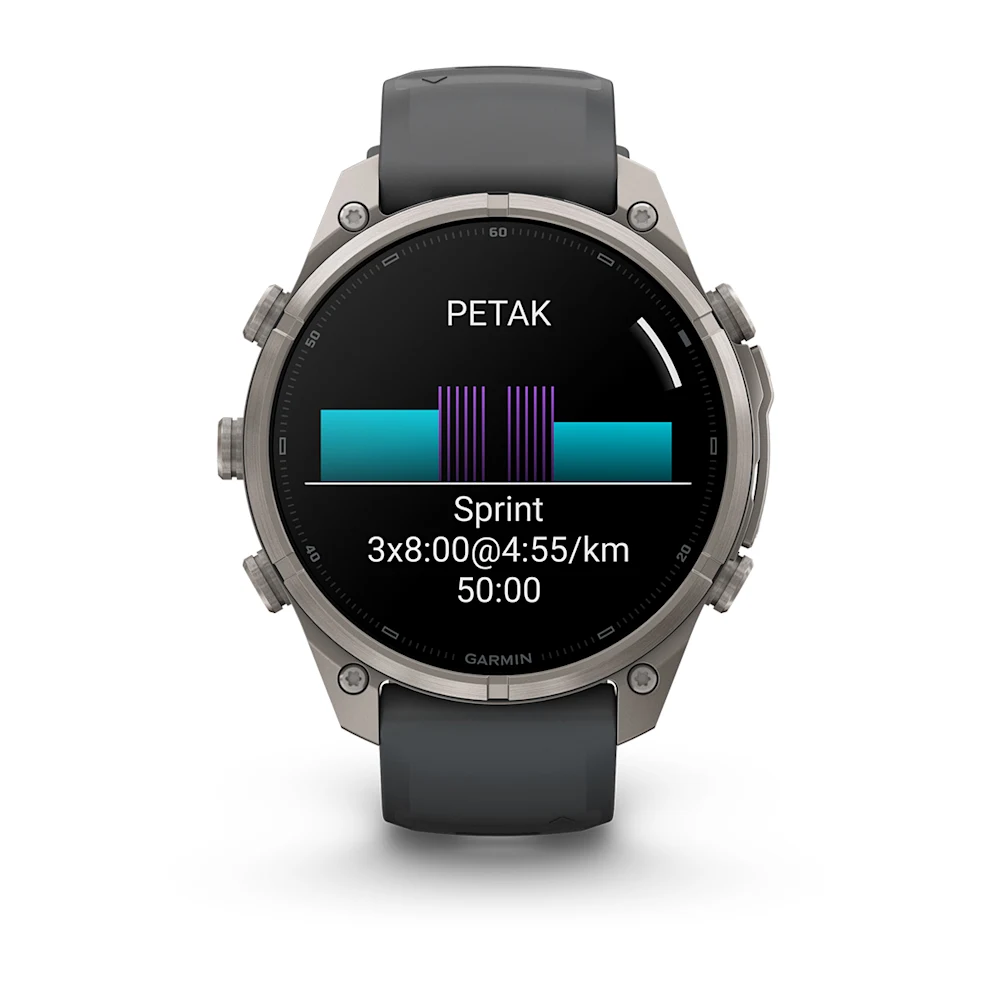 Pametni sat GARMIN fenix 9 Pro inReach 47mm Titanium Graphite/Black (crna), 010-04336-21-9