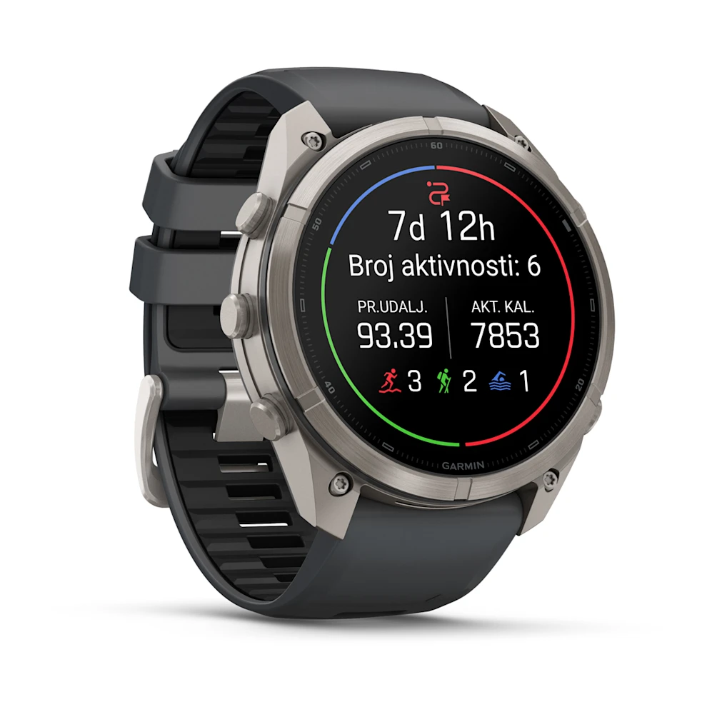 Pametni sat GARMIN fenix 9 Pro inReach 51mm Titanium Graphite/Black (crna), 010-04337-21-2