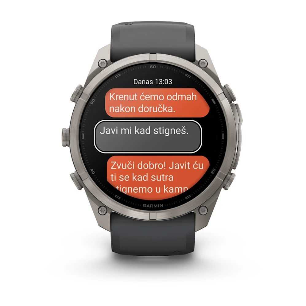 Pametni sat GARMIN fenix 9 Pro inReach 51mm Titanium Graphite/Black (crna), 010-04337-21-8