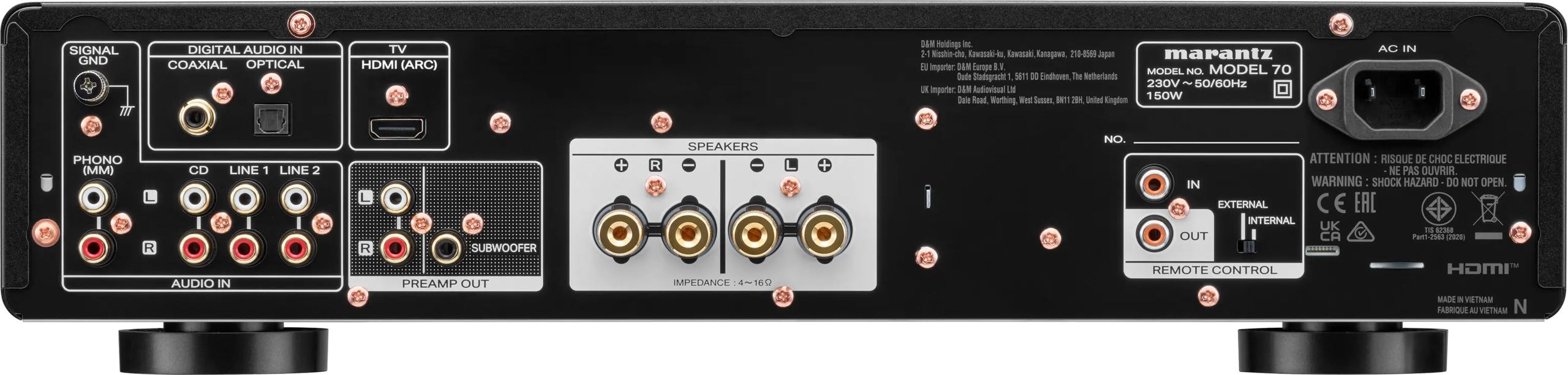 Integrirano stereo pojačalo Marantz MODEL 70 black-3