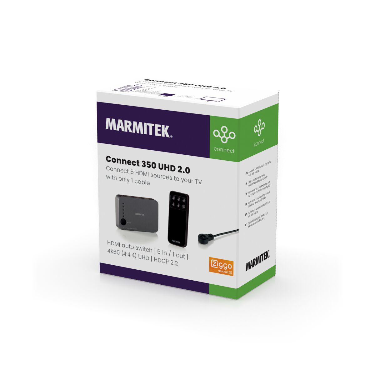 HDMI preklopnik MARMITEK Connect 350 UHD 2.0, 4K 60Hz - 5 ulaza / 1 izlaz-4