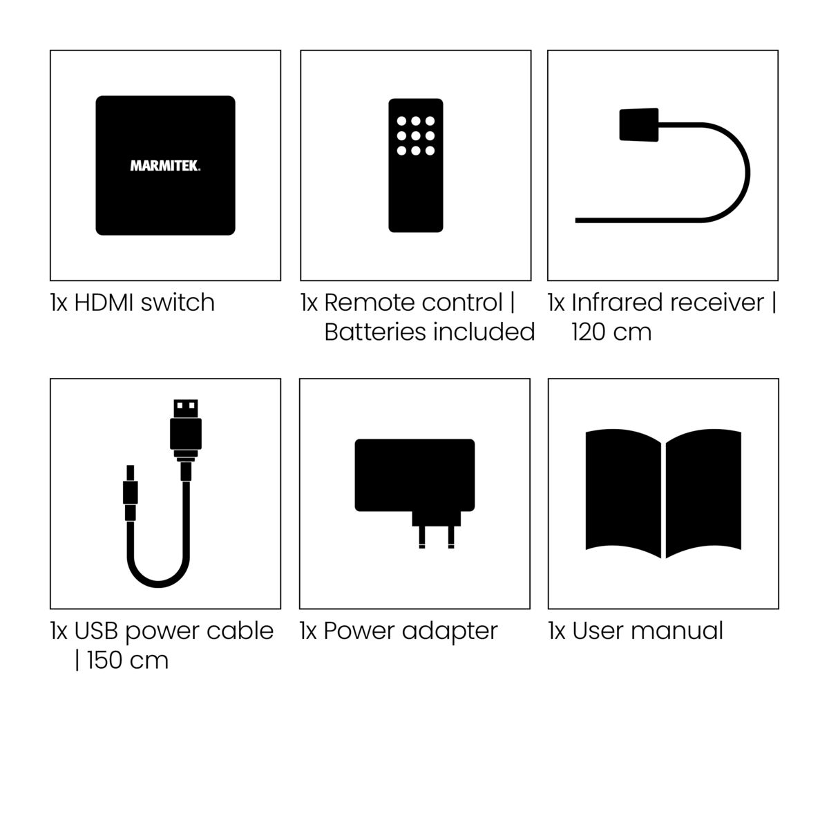 HDMI preklopnik MARMITEK Connect 350 UHD 2.0, 4K 60Hz - 5 ulaza / 1 izlaz-1