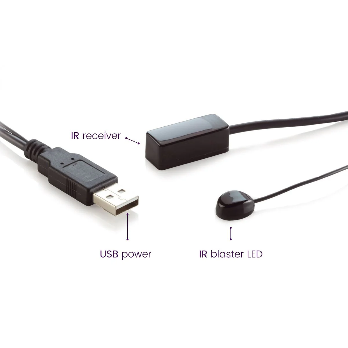 IR extender MARMITEK IR 100 USB (IR extender, USB napajanje, crna boja)-1