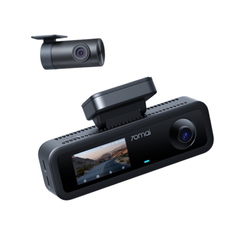 Auto kamera 70MAI T400 + RC21 set (2.5K, 3 kanala, GPS, Wi-Fi 6, crna boja)