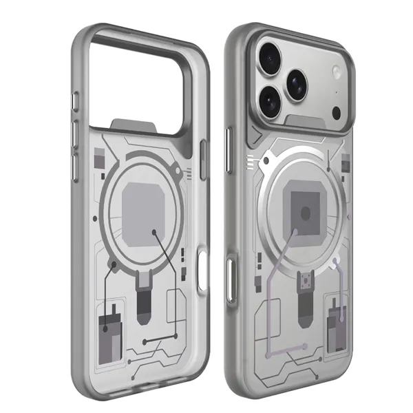 MM TPU IPHONE 18 PRO MAX/17 PRO MAX DROP-PROOF MAX TRANSP.Magsafe METAL FRAME