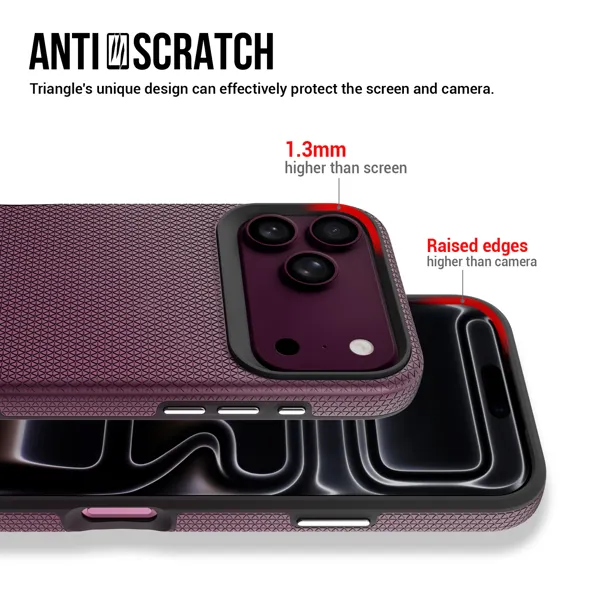 MM TPU IPHONE 18 PRO/17 PRO - DROP-PROOF HARD DOUBLE Red-3