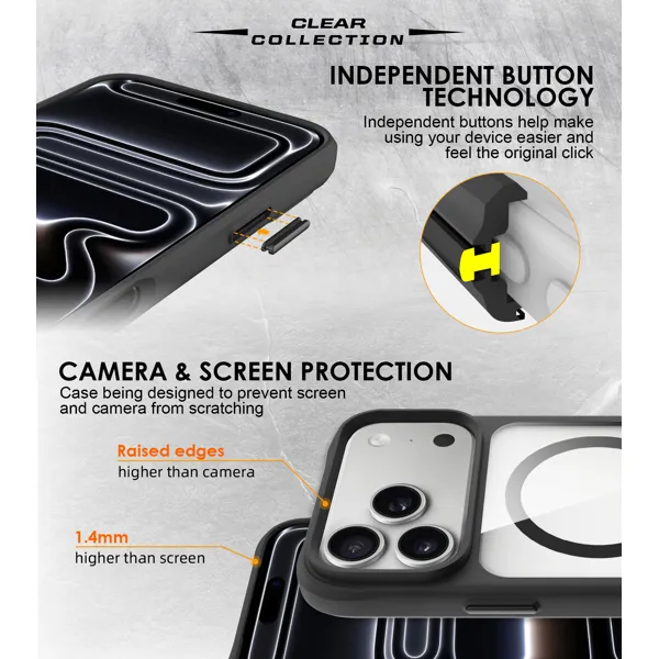 MM TPU IPHONE 18 PRO/17 PRO - DROP-PROOF COMBAT X BLACK MAGSAFE-2