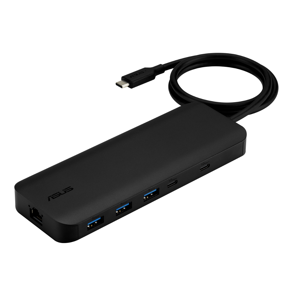 USB-C dock ASUS DC320 (11-u-1, 100W, 2x DisplayPort 1.4, HDMI 2.0, RJ-45, crna boja)-0