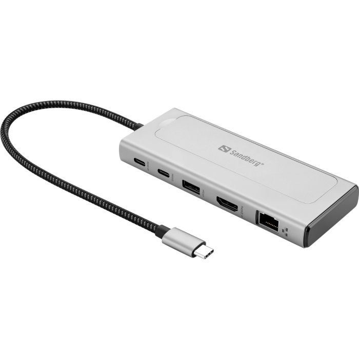 Sandberg USB-C 6-in-1 Travel Dock with M.2 SSD Slot-1
