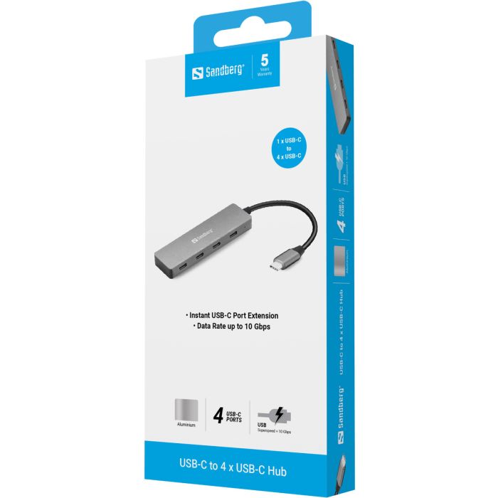 Sandberg USB-C to 4 x USB-C Hub-2