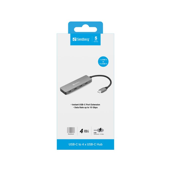 Sandberg USB-C to 4 x USB-C Hub-1
