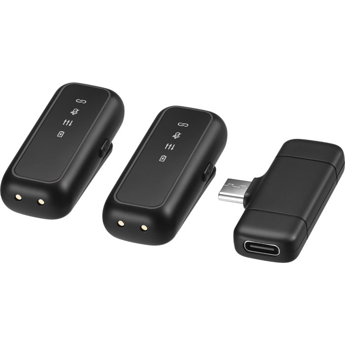 Bežični mikrofonski set SANDBERG Streamer USB-C Wireless Mic x2 (2 mikrofona, 2,4 GHz, USB-C prijemnik, do 25 m)-2
