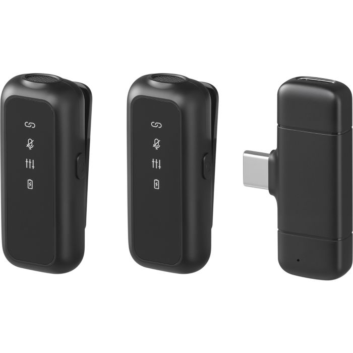 Bežični mikrofonski set SANDBERG Streamer USB-C Wireless Mic x2 (2 mikrofona, 2,4 GHz, USB-C prijemnik, do 25 m)-4