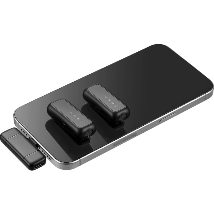Bežični mikrofonski set SANDBERG Streamer USB-C Wireless Mic x2 (2 mikrofona, 2,4 GHz, USB-C prijemnik, do 25 m)-5