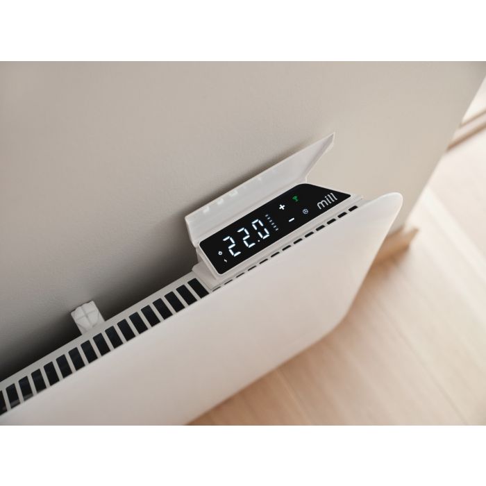 MILL Panel Convection Radiator with Wi-Fi, 1500W, White Steel, PA1500WIFI4-6
