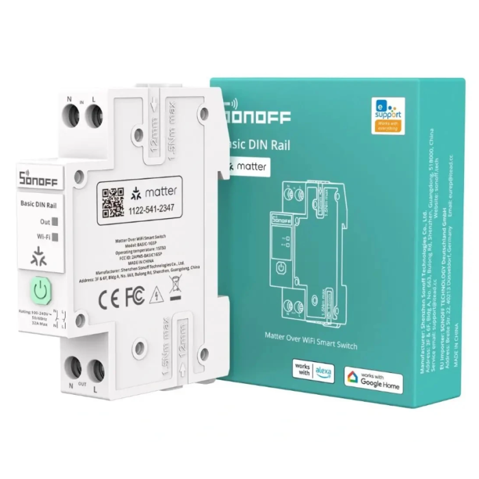 SONOFF  BASIC-1GSP Smart Wi-Fi Module for DIN Rail-1