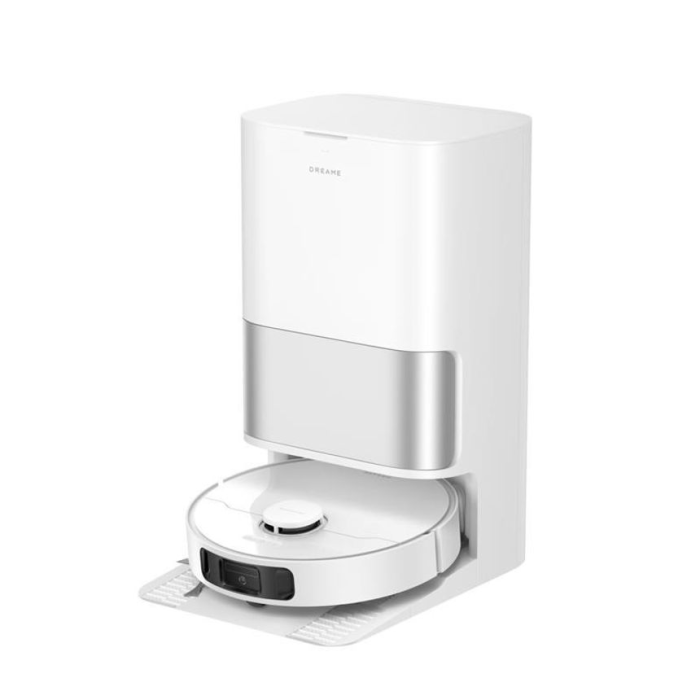 Dreame D30 Ultra Robot Vacuum with Self-Emptying Docking Station, White-1
