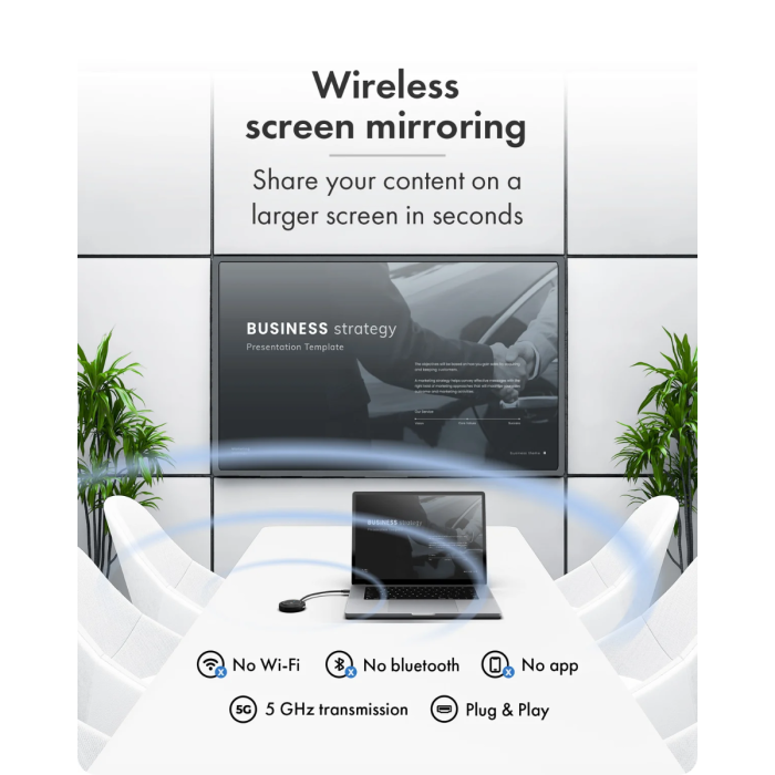 Icybox Wireless HDMI Adapter for 1080p Video Transmission Up to 30M-3