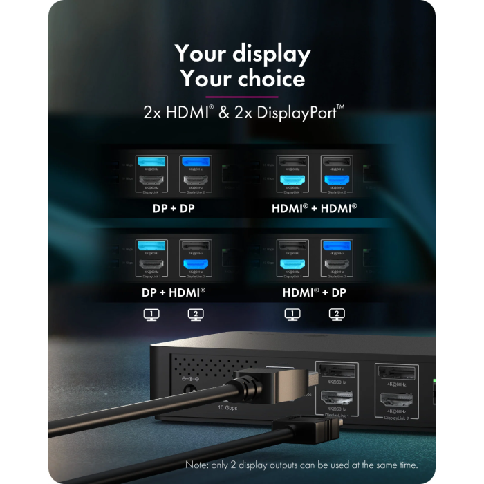 IcyBox IB-DK2255AC Heart Docking USB-C Docking Station-4