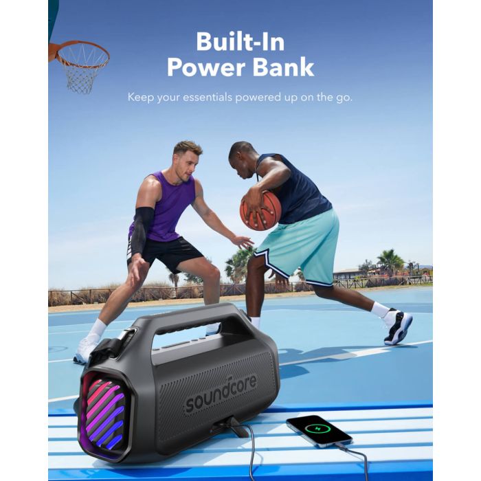 Anker Soundcore BOOM 2 Plus BT 6.0 Portable Bluetooth Speaker, Black-6