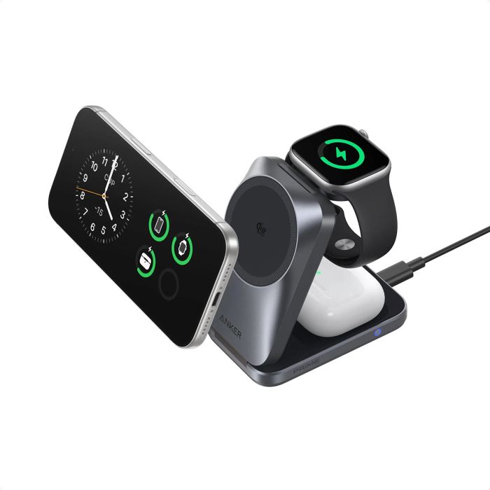 Anker Prime 3-in-1 Wireless Charging Station, Black-1