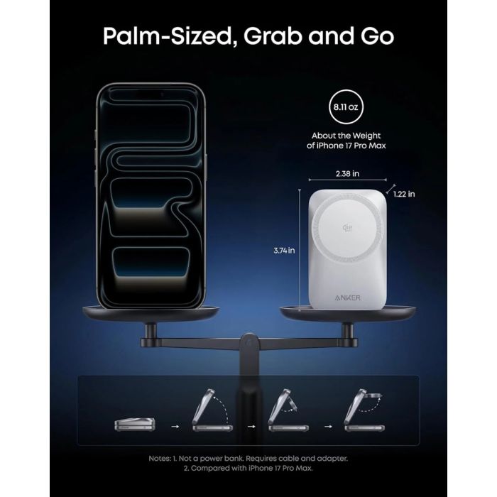 Anker Prime 3-in-1 Wireless Charging Station, White-8