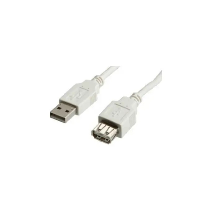 STANDARD USB2.0 kabel TIP A-A M/F, 3.0m, bež (produžni)-0