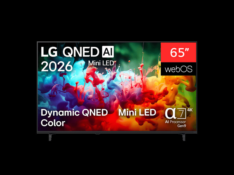 LG 65" (165cm) 65QNED72B3B 4K UHD, Smart QNED, MiniLED, webOS 26-0