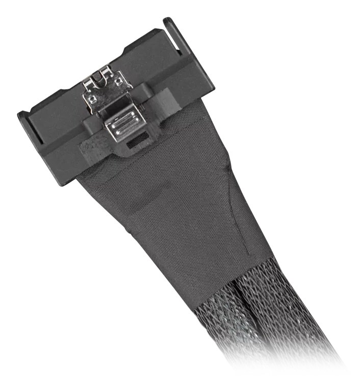 Kabel ICY DOCK MB310L-B (MCIO 8i na 2x SlimSAS 4i, 0,5 m, crni)-1