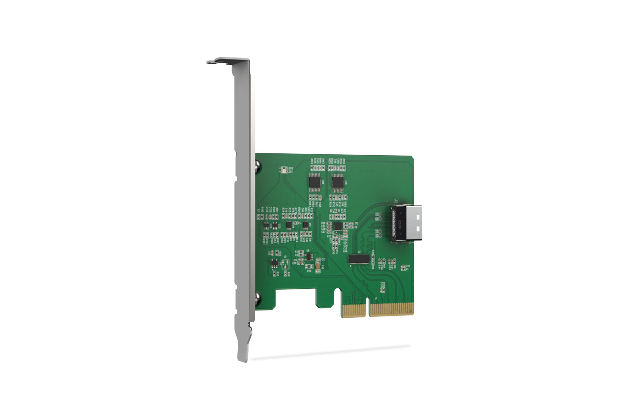 IcyDock MCIO 4i to PCle 5.0 x4 PCle Adapter with Redriver-4
