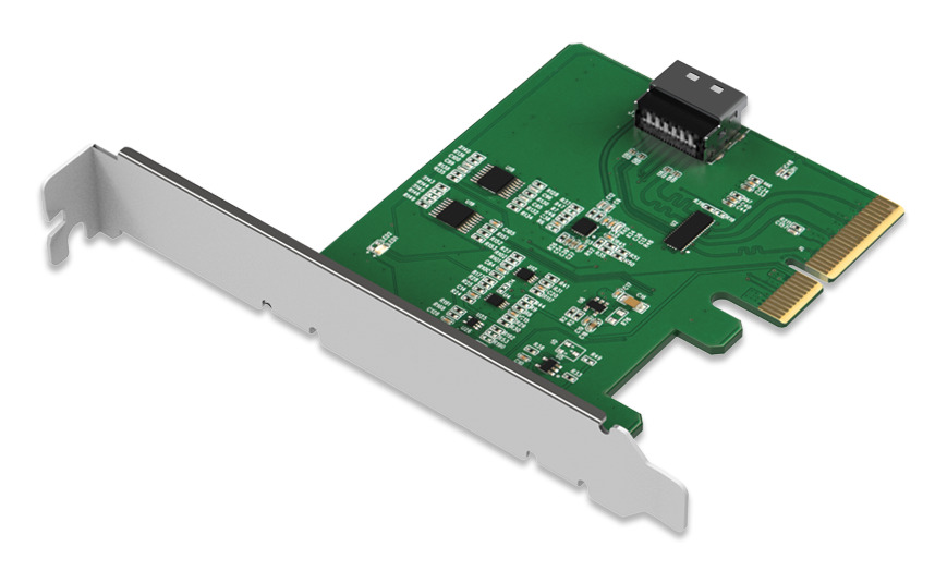 IcyDock MCIO 4i to PCle 5.0 x4 PCle Adapter with Redriver