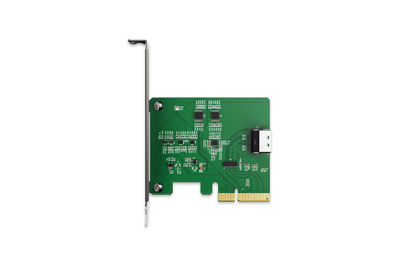 IcyDock MCIO 4i to PCle 5.0 x4 PCle Adapter with Redriver-6