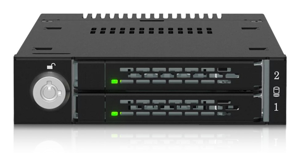 Kućište ICY DOCK ToughArmor MB834MK-B V2 za 2x M.2 NVMe SSD (PCIe 4.0, crna boja)-9