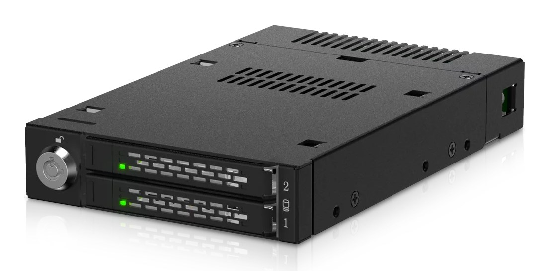 Kućište ICY DOCK ToughArmor MB834MK-B V2 za 2x M.2 NVMe SSD (PCIe 4.0, crna boja)-4